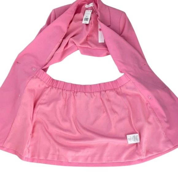 Jonathan Simkhai Kylo Cut Out Pink Blazer Mini Dress, NWT Size 6 - Picture 8 of 13